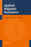 APPLIED MAGNETIC RESONANCE雜志封面
